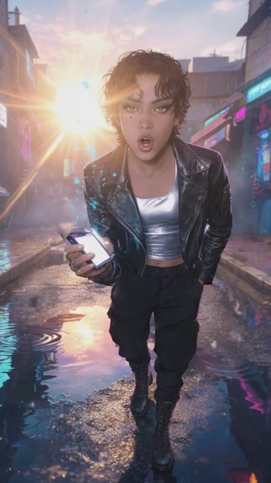 Poster frame of the Neon, Rain, Send music video